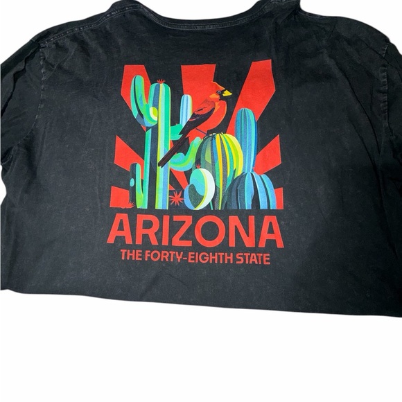 Acid Washed Arizona Graphic Short Sleeve Tee - Picture 3 of 4
